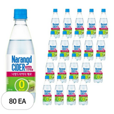 나랑드사이다 제로 그린애플, 350ml, 80개