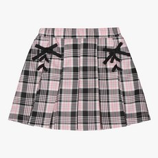 신디키즈 * 발레 체크 플리츠 스커트 CIWH24W01_괴정점