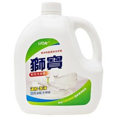 LION 獅王 獅寶 軟性洗潔精，溫和深淨，去除油膩不殘留, 4kg, 1桶