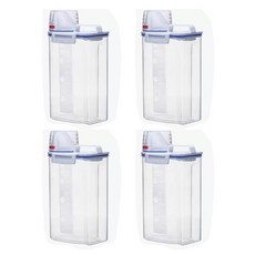 반려동물 강아지 신선한 밀폐 사료보관통 4개세트, 4개