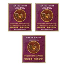 콘삭 페이퍼 필터 헤이즐넛향 커피, 7g, 10개입, 3개