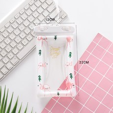 소디망 프리미엄 스마트폰 튜브형 방수케이스 귀여운 캐릭터, 1개, 화이트플라