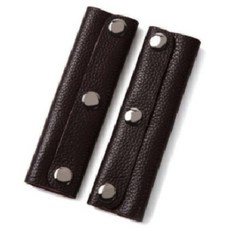 PU皮革手柄 三扣包包提把 皮手把 防勒手柄 包包配件 手提包改造 DIY手工藝材料, 黑色（一片而已，不是兩片）, 1個