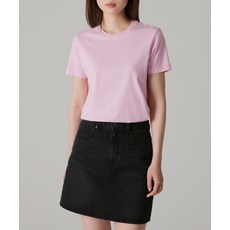 매장정품 무신사스탠다드우먼 MUSINSA STANDARD WOMAN [쿨탠다드] 우먼즈 베이식 크루 넥 반팔 티셔츠 [핑크] MWATS5Z09-PK 542207
