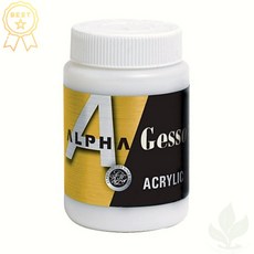 알파 젯소 250ml 미술용 밑칠제 무광 아크릴 유화 겸용 마감재
