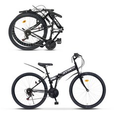 삼천리자전거 MTB 접이식 자전거 26 KELLAN FD, 1개, 170cm, 블랙