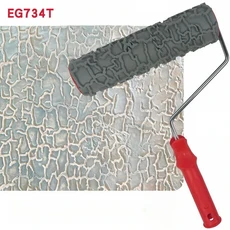 10인치 패턴 페인트 롤러 벽화 장식용 아트 롤러 텍스처 스텐실 도구, 06 EG734T