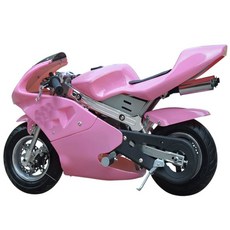 소형 스쿠터 49cc 가솔린 미니바이크 루지 오토바이 레저 모터사이클, 블랙 (2행정/혼합오일)