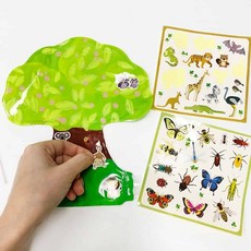 만들기선물 어린이만들기키트 룬 풍선스티커 동물 나무 랜덤 all+37202si