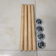 桃園出貨 桌腿支架配件 木頭桌腿 家用桌腿 加粗實木桌腳寫字桌 可拆卸木腳, 40cm木腿   瑕疵款    4只, 1個