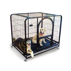 寵物籠 狗籠 寵物圍欄, 黑, 1個