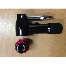 GIYO 台灣製全鋁合金美式法式雙用頭打氣筒 聰明嘴 按鈕式洩壓閥, 1個