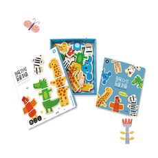 블루래빗 원목 자석 동물 퍼즐, 원목자석 동물퍼즐(M), 1개