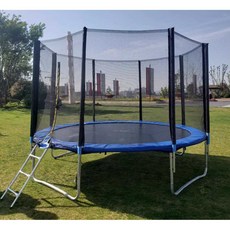 대형 트램폴린 트램펄린 6각 방방이 실내 실외 점핑, 3.05m 안전망+사다리 / 상업용