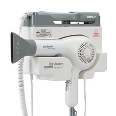 예스뷰티 2in1 벽걸이 드라이기 + 고데기 세트 YB-2012 1200W, 화이트