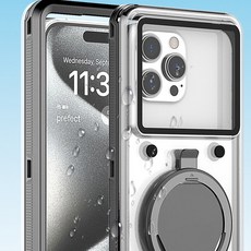 潛水專用防水殼 適用於6.9寸屏幕通用款 T70PRO遊泳濕手可觸屏, 淺綠,通用6.9寸以內手機型號, 1個