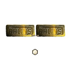OHLINS 歐老師 避震 氣瓶 正鈦合金 反光片, 1個, 金色（燒金色）小片