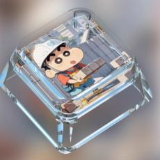 짱구는 못말려 투명 그림 기계식 키보드 키캡, 1개, A1
