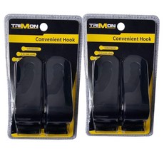Generic Trimon 카시트 헤드레스트 후크 2개 6.1cm x 5.8cm(2.4인치 x 2.3인치) 오거나이저 범용 지갑 코트 우산 식료품 가방 핸드백용