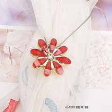 자석 커튼 버클 커튼 스트랩 스트랩 커튼 액세서리 스트랩 마그네틱 펀치 홀드 커튼 끈, 빅 레드, 1, 1개