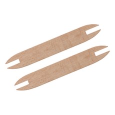 shangren 2 팩 DIY 공예 직조 도구 짠 스웨터 스카프 태피스트리 보빈 너도밤 나무 셔틀 스틱 싱글 헤드 솔리드 유칼립투스