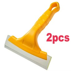 실리콘 워터 와이퍼 자동차 스크레이퍼 스퀴지 차량용 비유세제 앞유리 창 세척용 청소, 2pcs, 색상: 2. 2pcs
