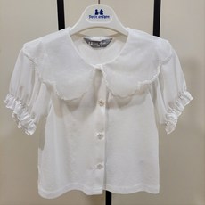 [탈렌트클로젯] 쁘띠앙팡 여름 대박세일~~@@시원한 소재~~사랑스럽구 귀여운 스타일에 치마 바지에 코디하면 멋진 아이템~~퓨리 러브 블라우스에요^^
