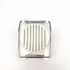 多功能不銹鋼切蛋器 - 鬆花蛋/皮蛋/鷄蛋切片分割器, 1個, 普通單頭款-【白色】