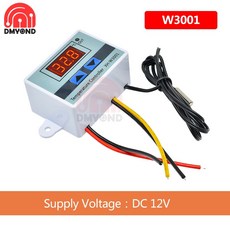 XH-W3002 LED 디지털 온도 컨트롤러 조절기 센서 계량기 가열 냉각 1m 10k 3950 와이어 AC 110-220V, 01, 05 W3001 12V