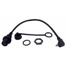 마이스루이다 USB 5핀 플러시 마운트 1피트 90도 업 앵글 USB 남성용에서 USB 여성용 대시보드 패널 연장 어댑터 연장 케이블 트럭 보트 오토바이용 케이블, Up Angle Micro USB