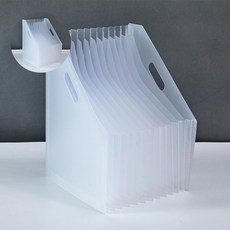 화일꽂이 파일정리 파일홀더 파일케이스 아코디언 대량수납 서류 도큐먼트정리 13칸 파일꽂이, 블랙, 블랙, 1개