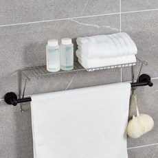 국내생산 에이치제이 무타공 수건걸이 선반 거치대, 단품, 1개