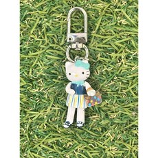 미니 롱다리 키티 열쇠고리 키티키링, 1개, 민트