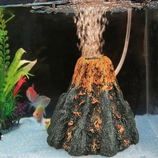 어항 꾸미기 화산 수조용품 물고기 어항장식 은신처 관상어 열대어 수족관, 1개, 대