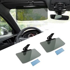 Middrivr 자동차용 자동차 바이저 2개 자동 자외선 차단기 각도 조절 가능한 선바이저 익스텐더 액세서리 익스텐션 눈부심/자외선으로부터 보호/미광으로부터 보호 자동, DUSCOKE 편광 자동차 바이저 익스텐더 자외선 차단