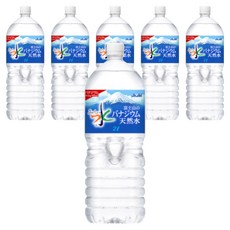 Asahi 맛있는 물 후지산의 바나듐 생수 페트병, 6개, 2L