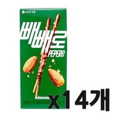 빼빼로 아몬드 빼빼로데이 어린이집 선물 37g 14개