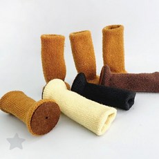 가구 다리 바닥 보호 천 소재 씌우는 형태 네개입 세트 의자 테이블 발 커버, 1개, 블랙