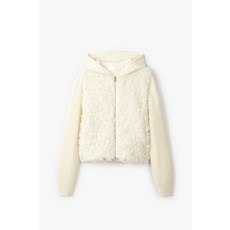 [백화점 홈쇼핑 정품] 지컷 니트 패치 신세틱 퍼 집업 7214475205