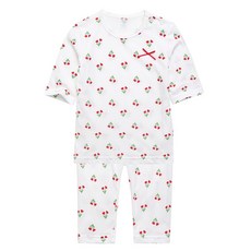 그린베베 영유아 여름 아기 실내복 튜울립 면 내의(7부)