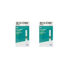 아큐첵 혈당측정 검사지, 2개, 50개입