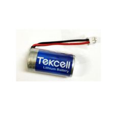 [컨넥터 모양+선위치 꼭 보세요] Tekcell CR123A CR17450 3V 단독형 경보기 배터리 건전지 모음 10종, CR123A 1타입(검/빨), 1개