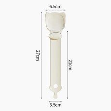 貓條餵食器 不沾手寵物糧勺子 擠零食壓調羹 喂貓條神器 寵物湯匙 肉泥勺, 1個, 【新品升級款-加大加厚白色】, 白色