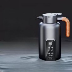 차량용 전기포트 휴대용 자동차 커피포트 12V 주전자 보온 커피 24V 카포트, 기본12V24V1000ML블랙+거치대