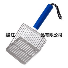 猫砂铲可拆装手柄304不锈钢豆腐砂猫砂铲芦丁鸡铲子沙滩铲子拾便, 1個, 橡塑拆装手柄304条形铲头