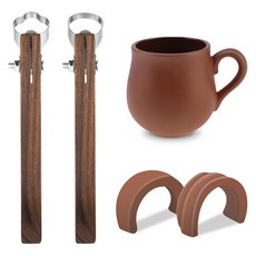 도자기 점토 조각 도구 2개 컵 핸들 모양 트리밍 도구 머그 핸들 클레이 커터 압출기 스크레이퍼 만들기 세라믹 모델링 공예용 114767, 도자기 점토 조각 도구 2개, 컵 핸들 모양 트리밍 도