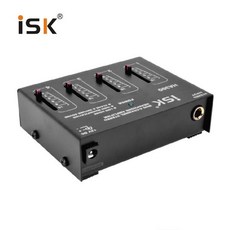ISK HA300 전문 무대 휴대용 앰프 4방향 헤드폰 레코딩 스튜디오 분배기