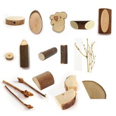 학습준비물 천연나무조각 29번 약 15cm 유니아트