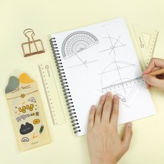 Pinkfoot 냥냥 모양자 세트 1종 3개세트, 1개