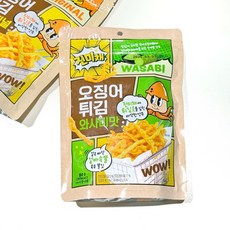 韓國市集 韓國dshomefood香脆炸魷魚絲（芥末）香脆可口 獨立包裝 隨時享受道地韓國風味, 80g, 1個